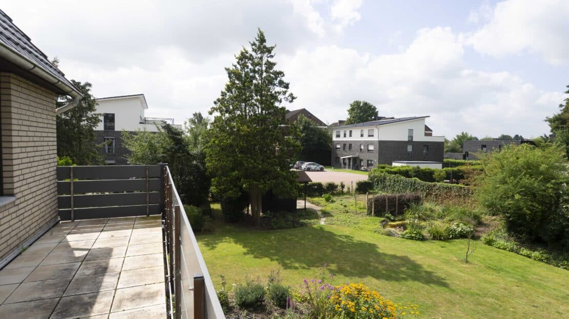 Blick vom Balkon