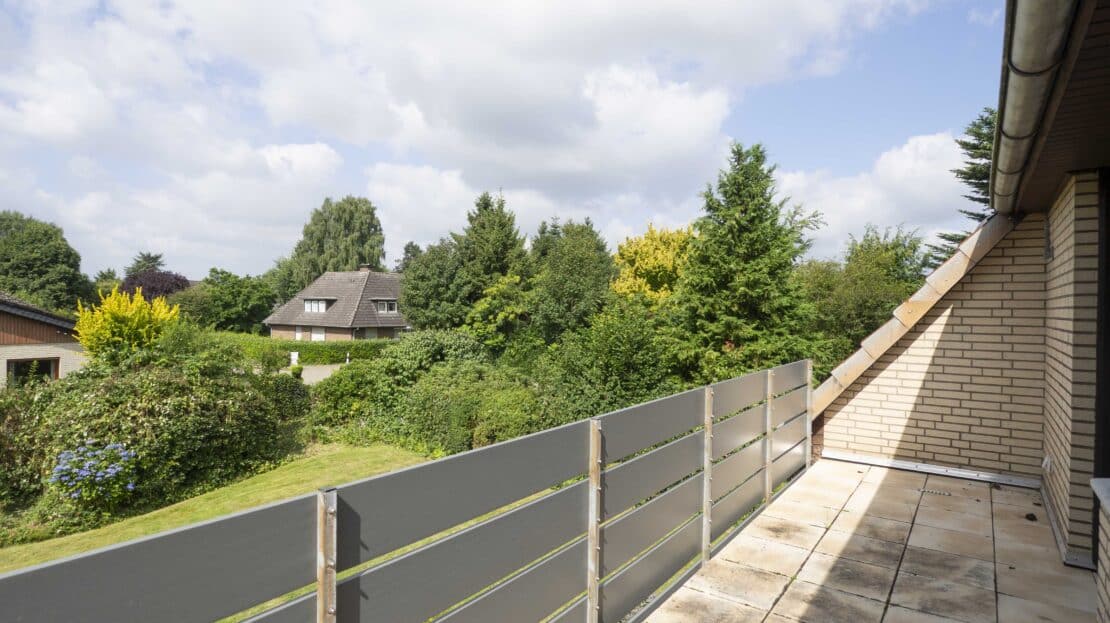 Blick vom Balkon